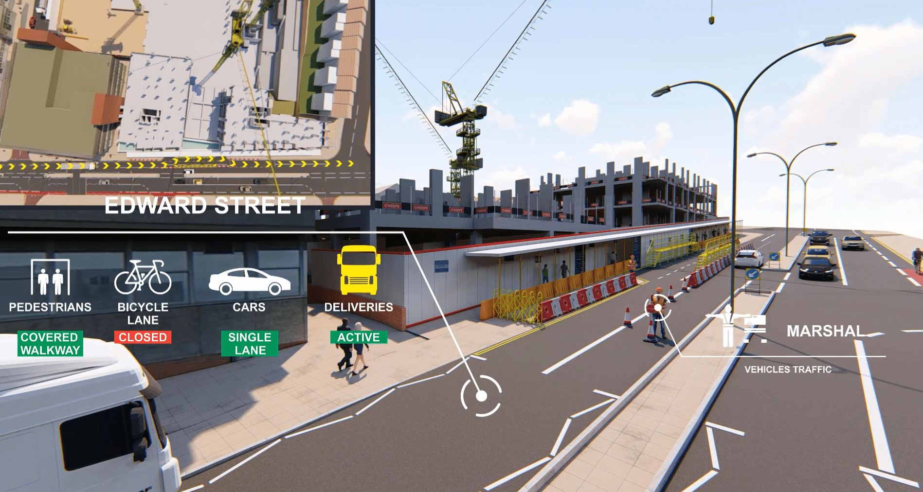 Edward Street Brighton Project - 4D Simulations with High-Quality Renderings